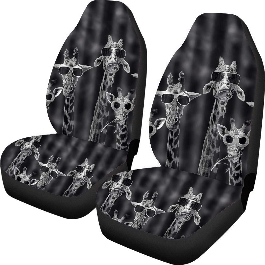 Showudesigns Universal Car Seat Cover Full Set Flower Bee Print Front Seat Covers 2 pc Protector Car Mat Covers, Fit Most Vehicle, Cars, Sedan, Truck, SUV, Van Yellow — view 28