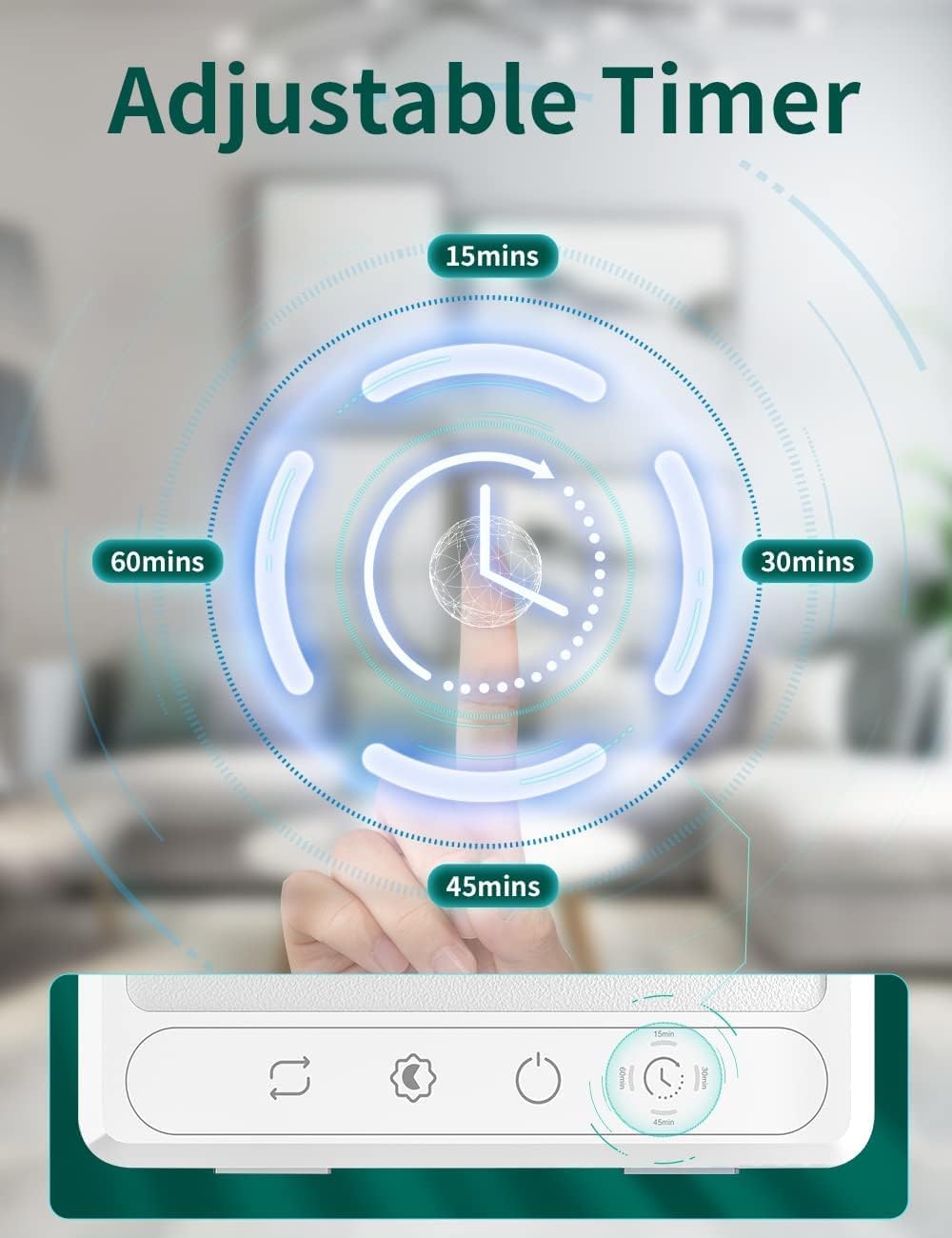 HILOLY Light Therapy Lamp, UV-Free 10000 Lux Therapy Light, Sun Lamp with 5 Adjustable Brighteness & Color Temperature, Touch Control and 4 Timer Funtion, Sunlight lamp for Seasonal Sunlight Changes : Health & Household