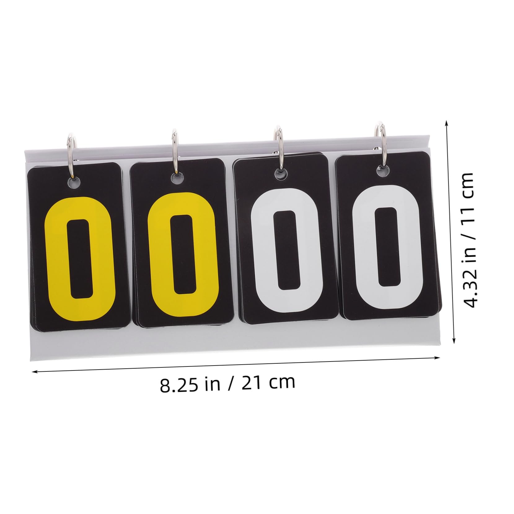 Hemoton Adaptable Sports Scoreboard Flip Scoreboard for Billiards Table Tennis and Game Night