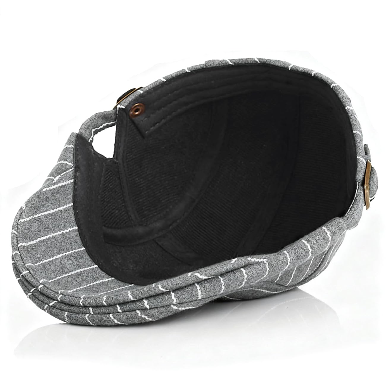 MCWTH Vintage Casquette Gavroche Plate pour Garçons Filles 1-9 Ans, Enfants Béret Rayé Chapeau
