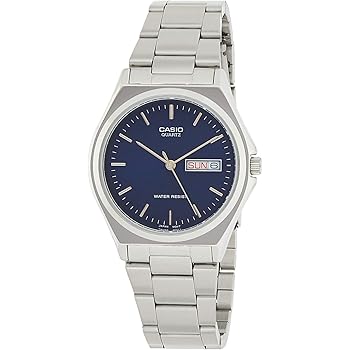 casio watch blue face