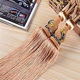 DXBO 2 Stück Quaste Vorhang Raffhalter Applikation Ball Vorhang Schnalle Fensterbehandlungen Vorhangseil Clips Halter (Grau, Einheitsgröße), Wohnaccessoires (Color : Brown, Size : One Size)