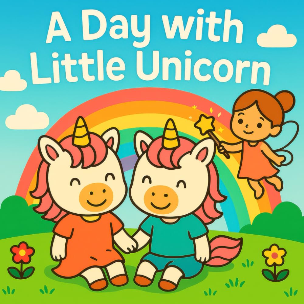 A Day with Little Unicorn: Coloring Book for Children