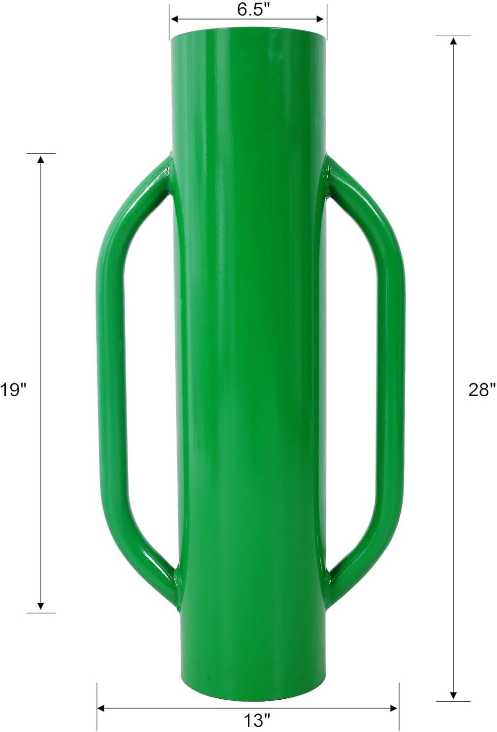 37LB Heavy Duty Post Driver, 28 inch Steel Post Pounder with Handles for t Post, Fence Post, Green