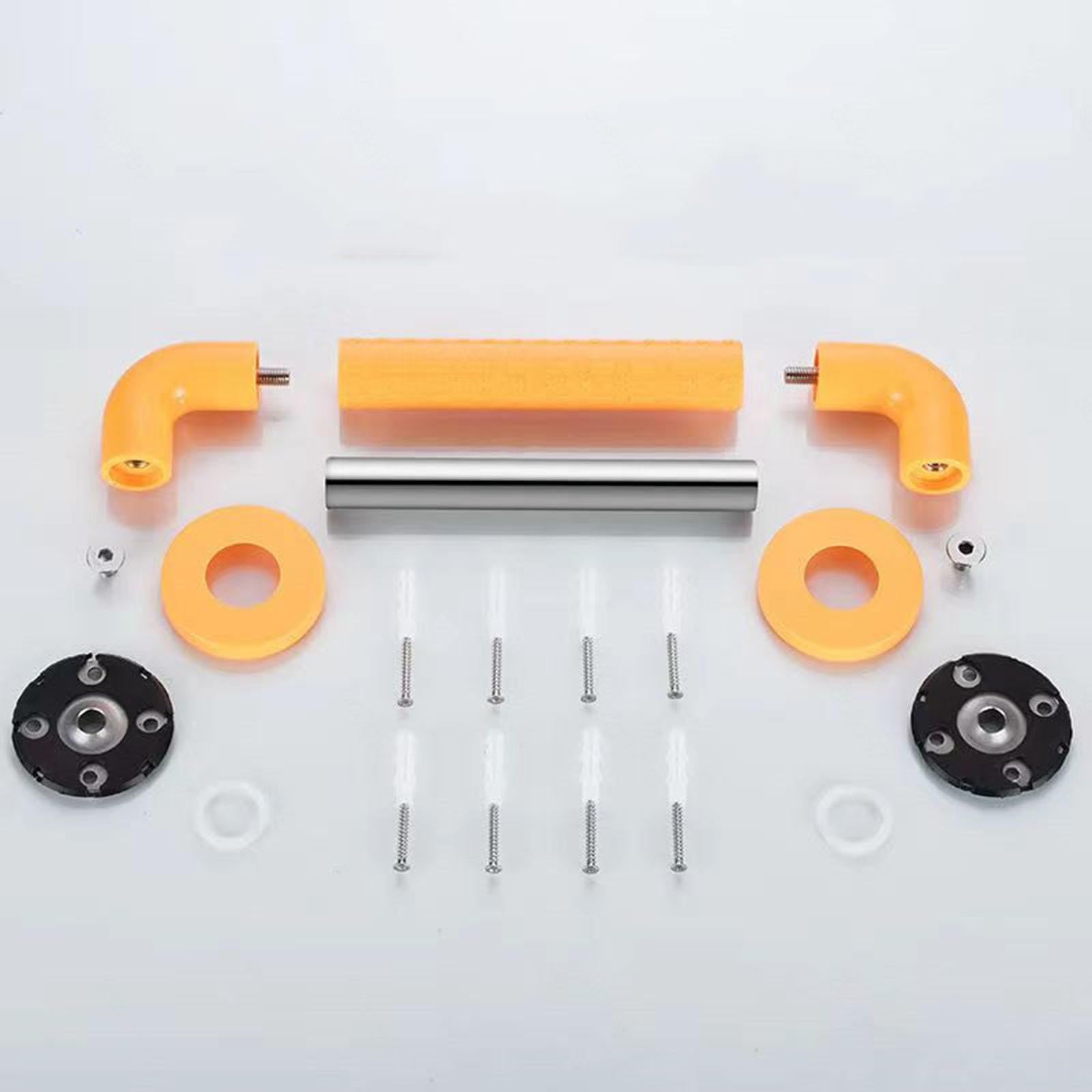 Maniglione da Bagno Disabili Sicurezza Maniglie per Vasca da Bagno Acciaio Inossidabile Antiscivolo per di Sostegno Disabili Anziani Gravida Bambini e Persone con Mobilità Ridotta,White-80cm