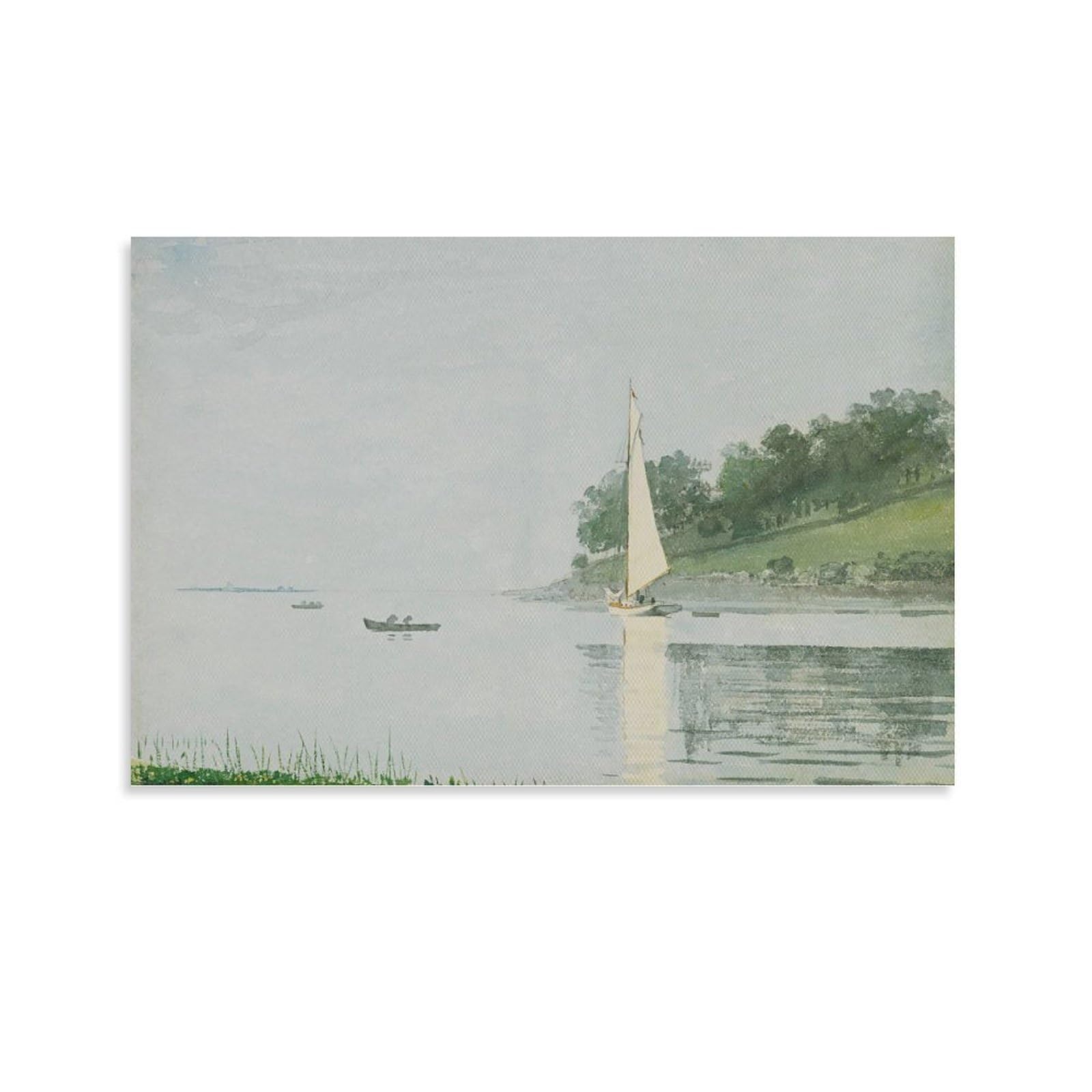 Amazon.com: Yacht In A Cove, Gloucester (1880)_Winslow Homer