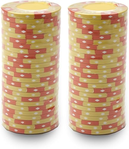 Miniatura 2 de Brybelly Ace King Suited - Fichas de póquer pesadas, 0.49 oz, compuesto de arcilla  Paquete de 50