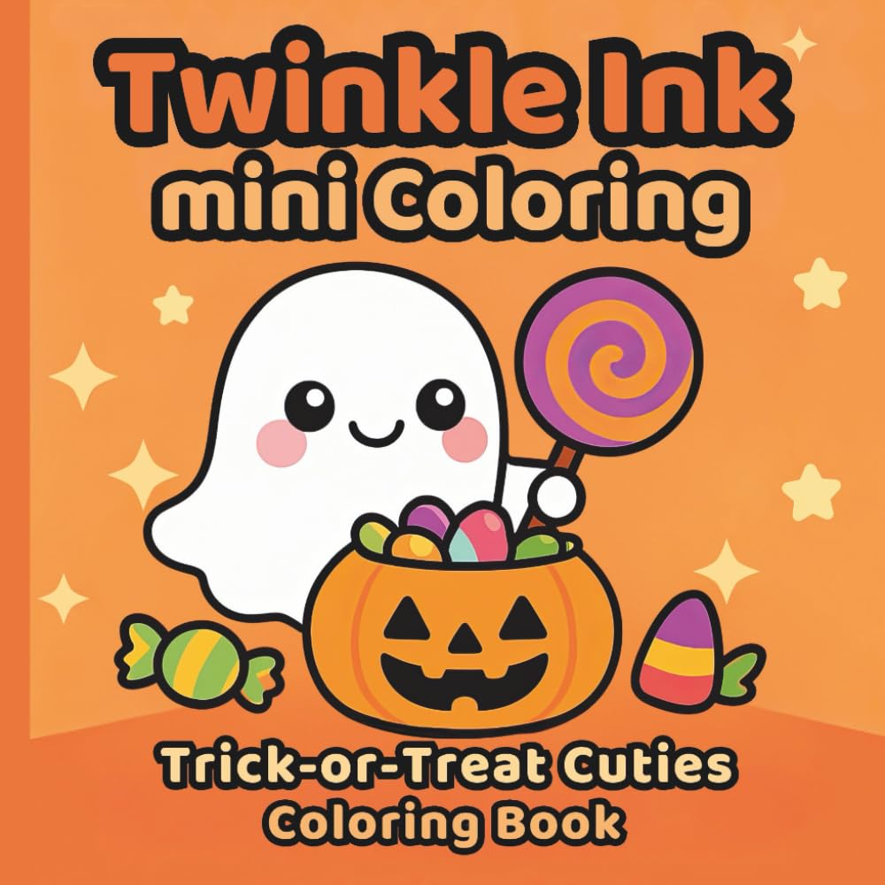 Twinkle Ink Mini Coloring: Trick-or-Treat Cuties