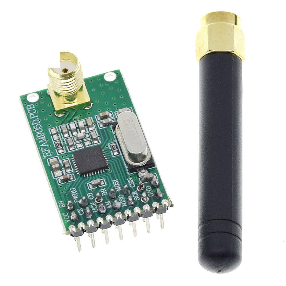 NRF905 Wireless Transceiver Module Wireless Transmitter Receiver Board NF905SE with Antenna FSK GMSK Low Power 433 868 915 MHz