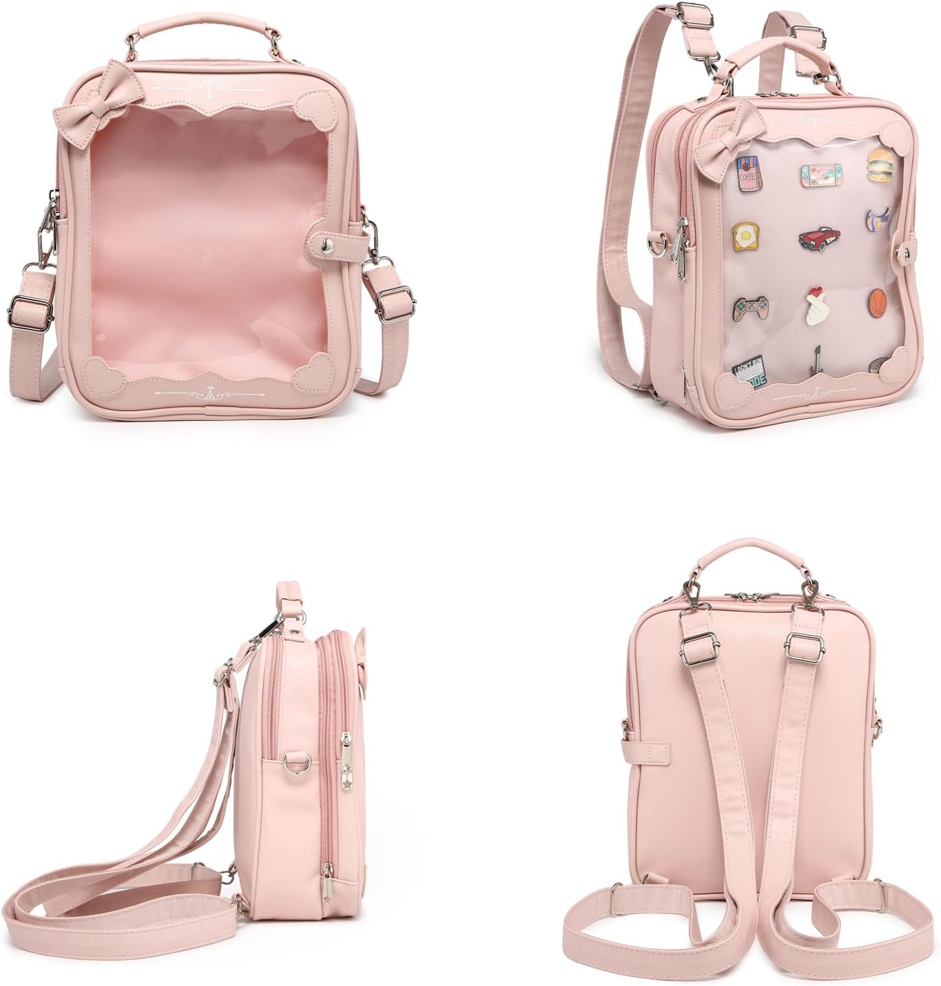 Ita Bag Backpack Crossbody Purse Kawaii Bag Anime Cute Doll bag for Kpop Fan Japanese Anime Pin Display - Image 4