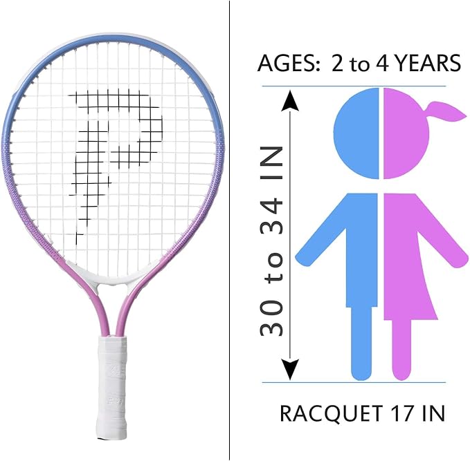 Raqueta de Tenis para Niños 19" PIKASEN Kit Inicial con Bolsa miniatura 3
