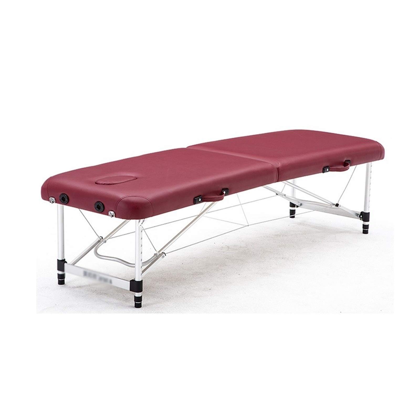 Lettino da Massaggio Portatile in Alluminio per estetica e Terapia Fisica, Pieghevole e Regolabile per Uso Domestico(Style 2-60cm