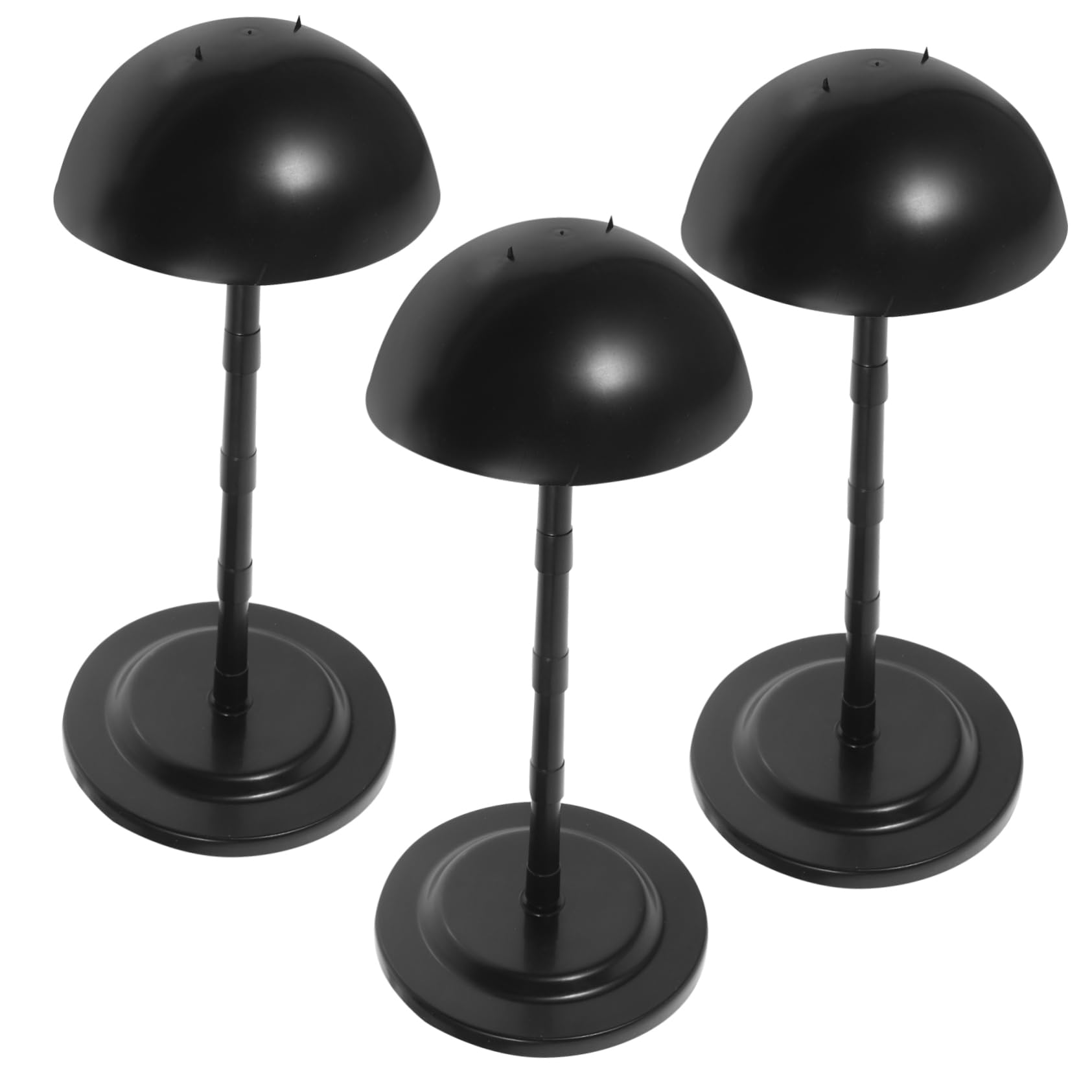 VALICLUD 3 Soportes para Pelucas Desmontables de PP, Portátiles y Fáciles de Montar, Ideales para Uso en Casa y Viaje, Soporte Práctico para Pelucas y Tocados