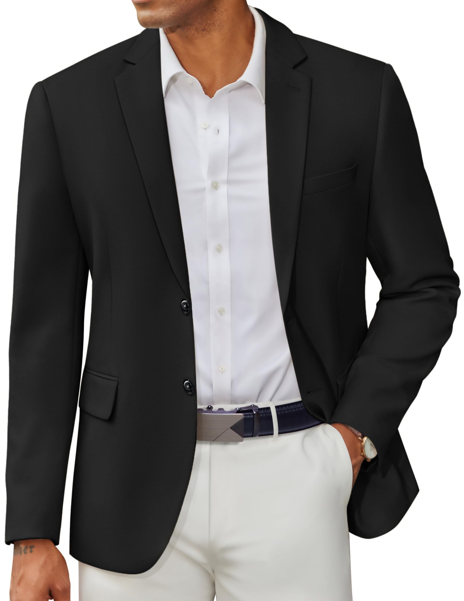 COOFANDY Mens Casual Blazer Slim Fit Two Button Lightweight Sport Coats Business Suit Jacket