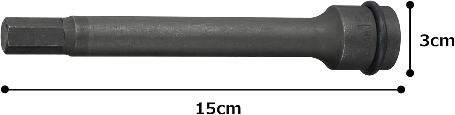 TONE Long Impact Hex Socket 4AH-12L 1/2" Inch Drive 12mm