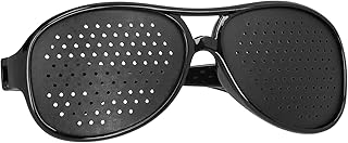 Vision Improver Glasses, Anti Myopia Pinhole Goggles Unisex Vision Care Pinhole Glasses PC Anti Myopia Spectacles