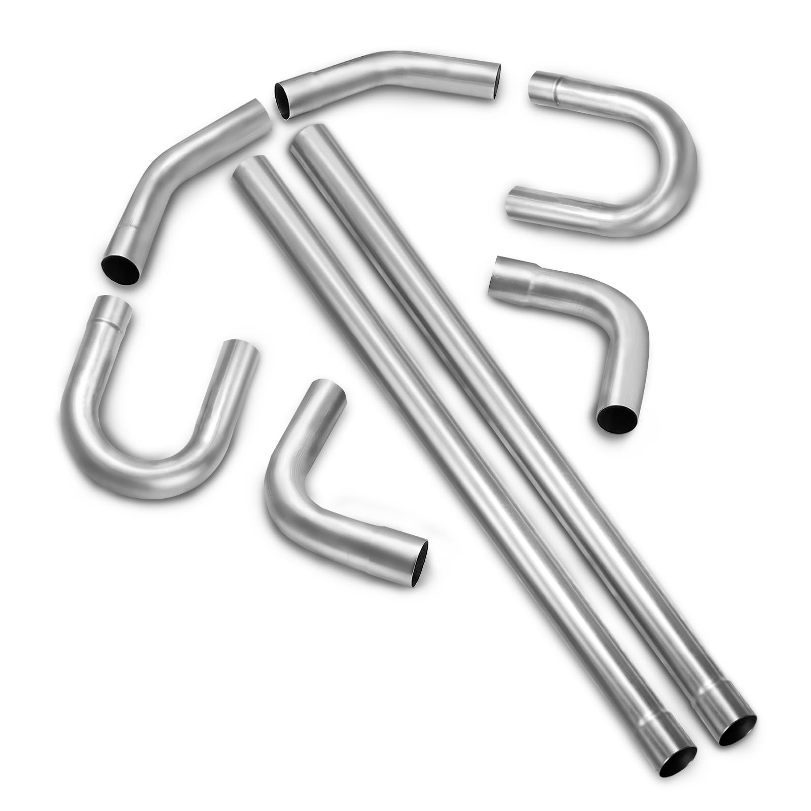 3'' Stainless Steel 409 Custom Exhaust Pipe Kit Tubing Mandrel Bend Pipe Straight