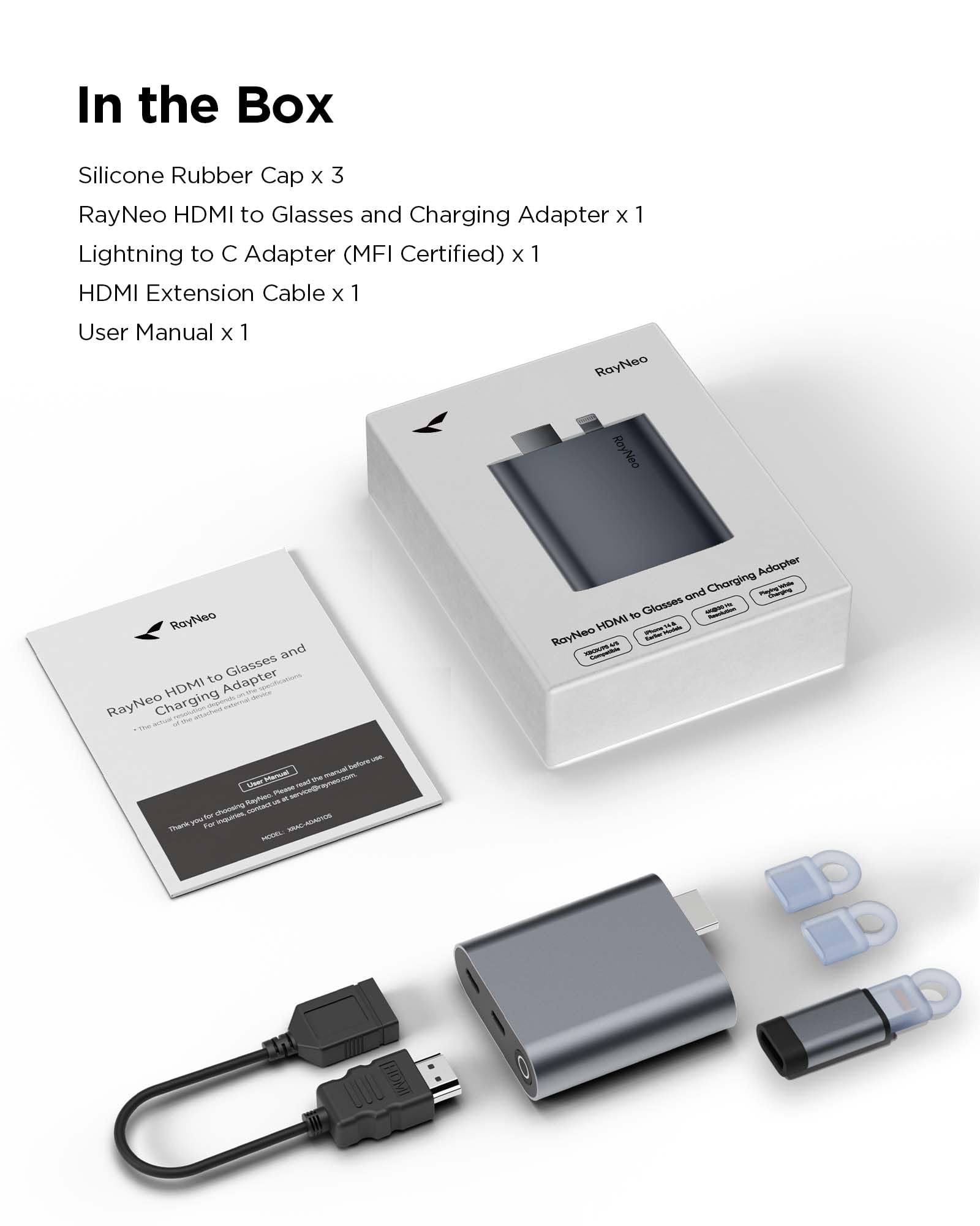 Amazon.com: RayNeo HDMI Adapter for iPhone 14 & Earlier with