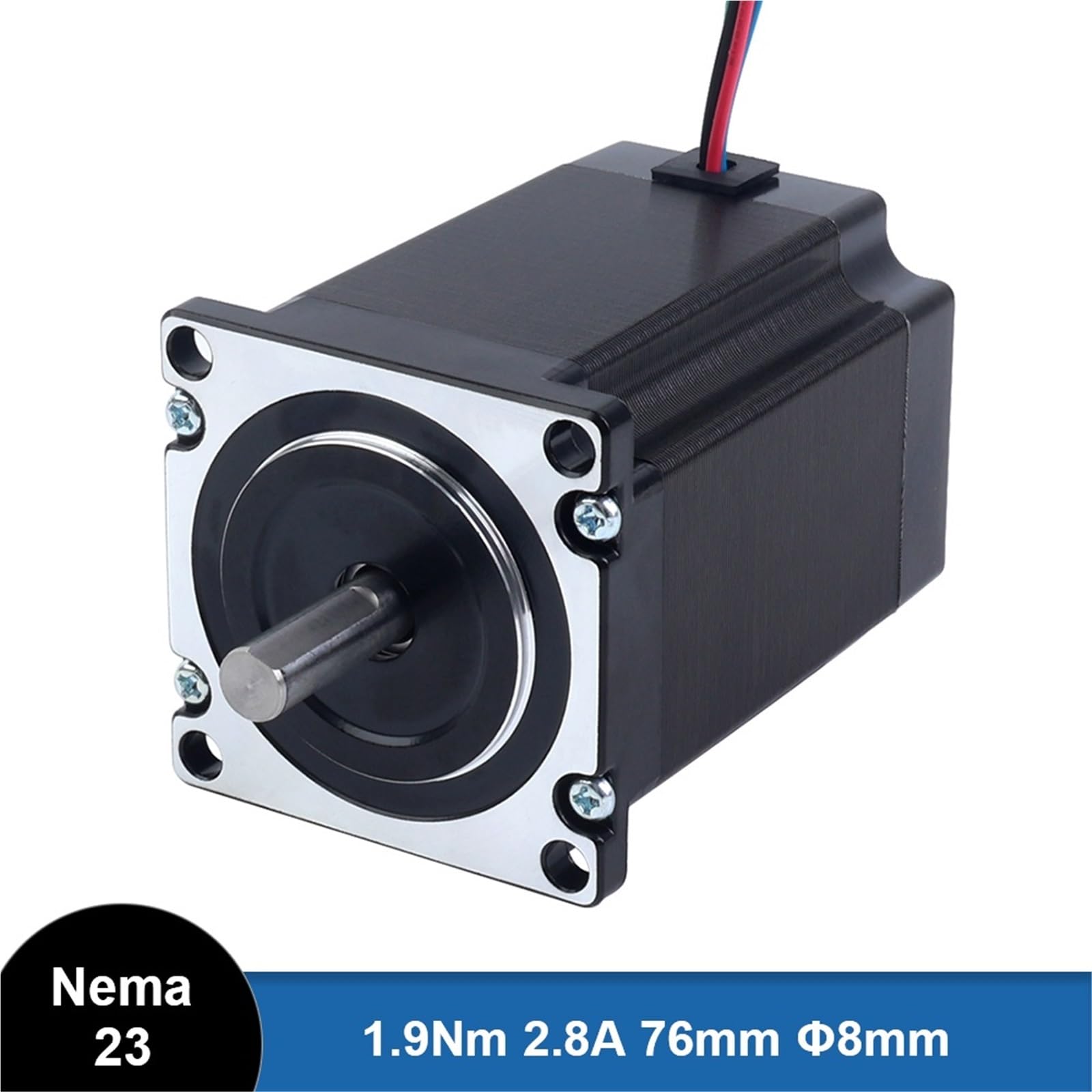 Motor paso a paso de 3 ejes, 23, 269 oz.in, 2,8 A, 76,5 mm de longitud, controlador DM542Y y fuente de alimentación de 48 V, kit CNC (1 unidad)