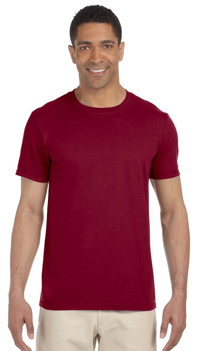 Gildan Mens Short Sleeve Soft-Style™ T-Shirt (2XL) (Antique Cherry Red)
