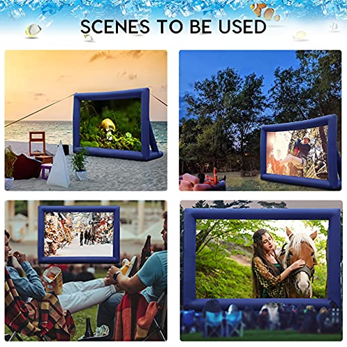 Pantalla inflable portátil para cine al aire libre 14 pies miniatura 7