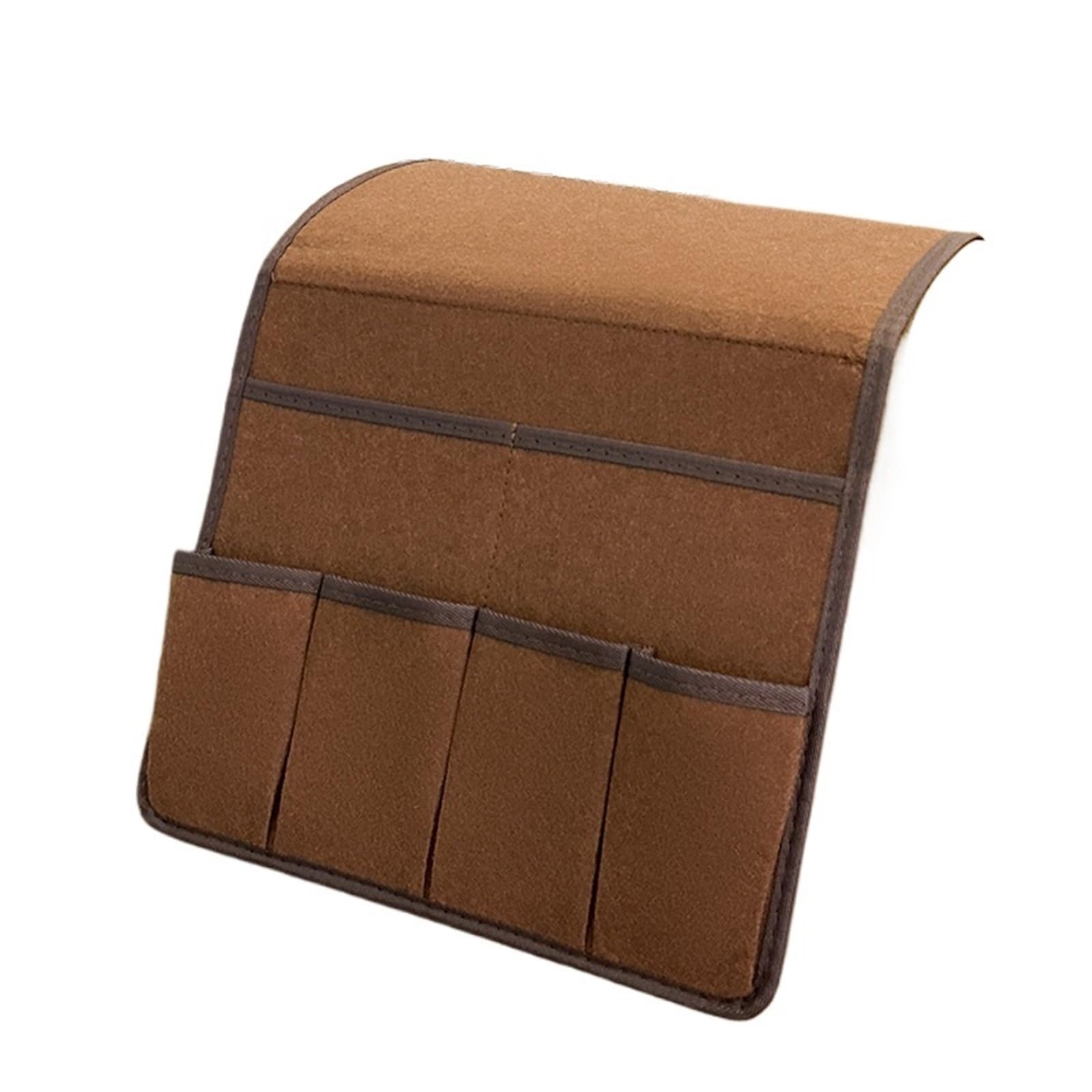 WWYYZAYC Felt Armchair Couch Recliner Armrest Organizer Hanging Storage Bag For Magazine Tablet Cell Phone Remote Control Household(Coffee)