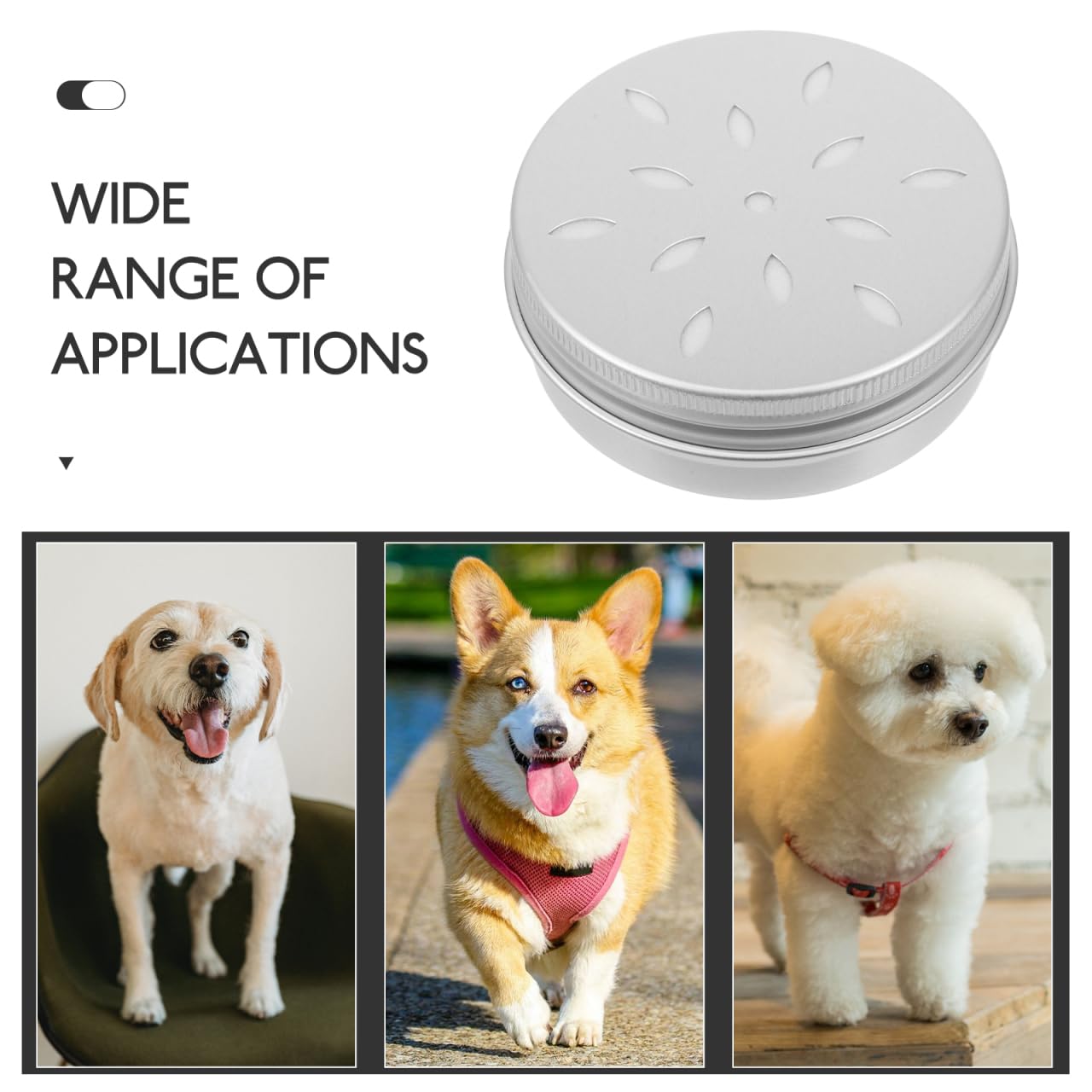 Angoily Lot de 10 Boîtes De Dressage D'Odeurs pour Chiens 2.68X2.68X0.98 Pouces Boîtes en Aluminium avec Couvercles À Trous pour Entraînement Olfactif Et Recherche Canine