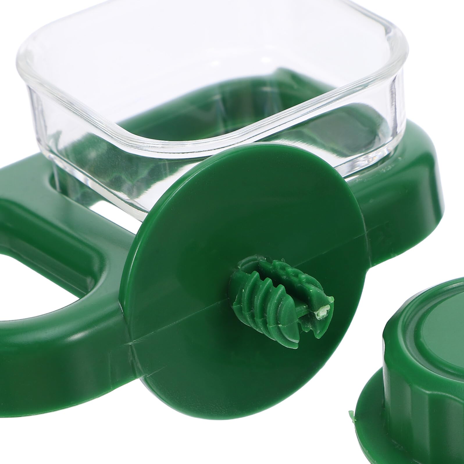 BESTonZON Automatischer Wasserspender Für Haustierkäfige Tropffreier Tränke Für Vögel Wellensittiche Kaninchen Und Meerschweinchen Platzsparende Futterstation Mit Anti-tropf-System