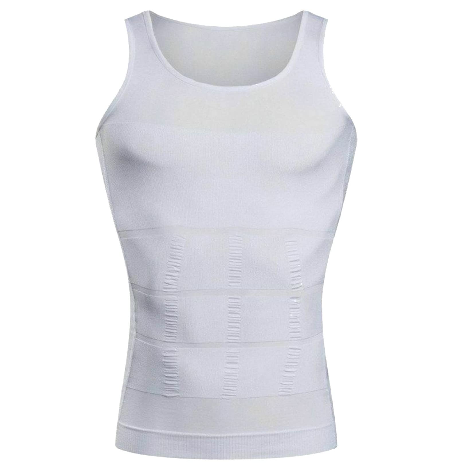Camisas de compresión sin Mangas para Hombre, Moldeador de Cuerpo Transpirable, Cuello Redondo, Control de Barriga, Camisetas Interiores para Entrenamiento