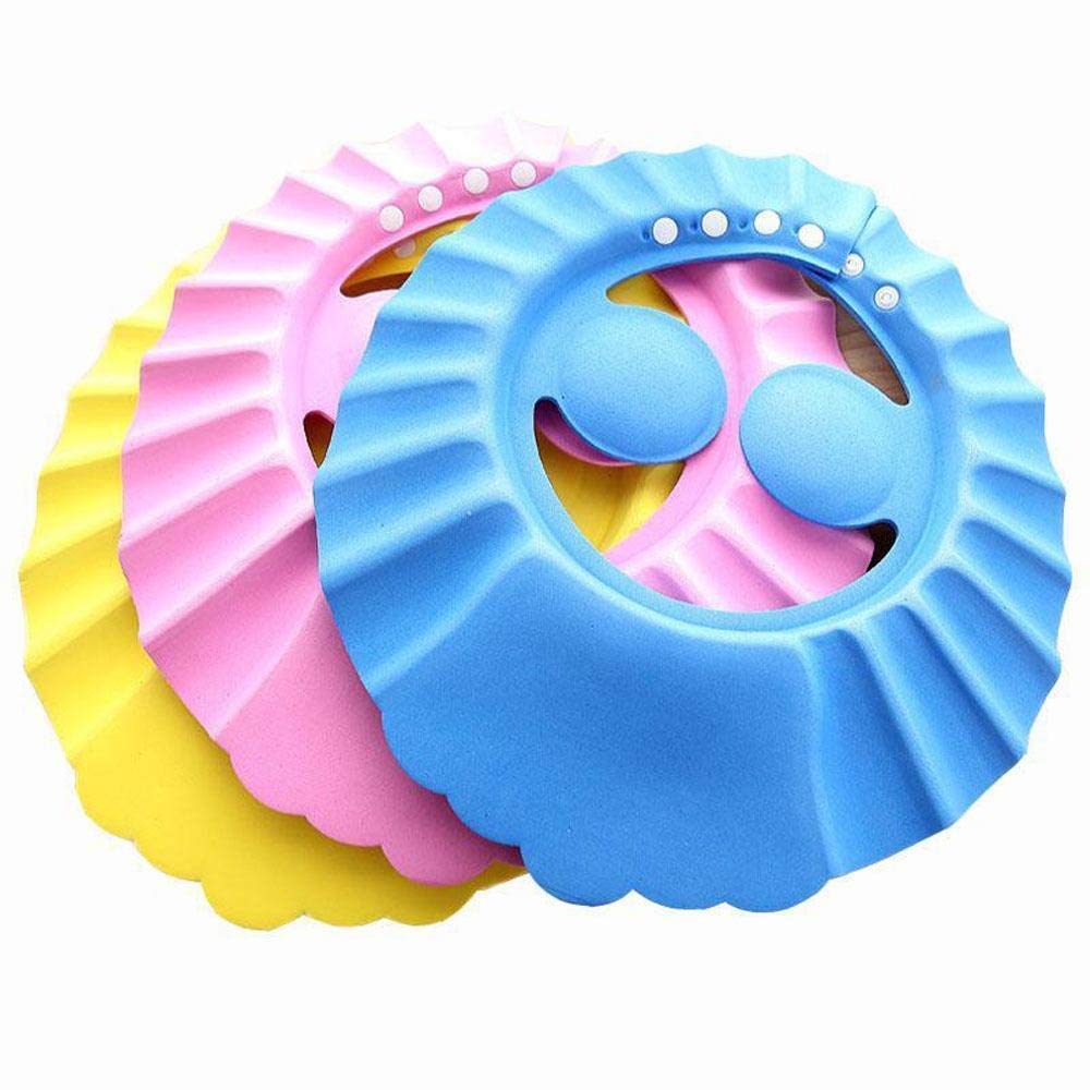 Vrunshi Adjustable Baby Shower Cap – Soft and Safe Bathing Cap for Babies Children, Eye, Ear Protector, Leaves Shape Design, Shampoo Cap for Hair Washing – Ideal for Baby Bath Time (Pack of 1)-image-30