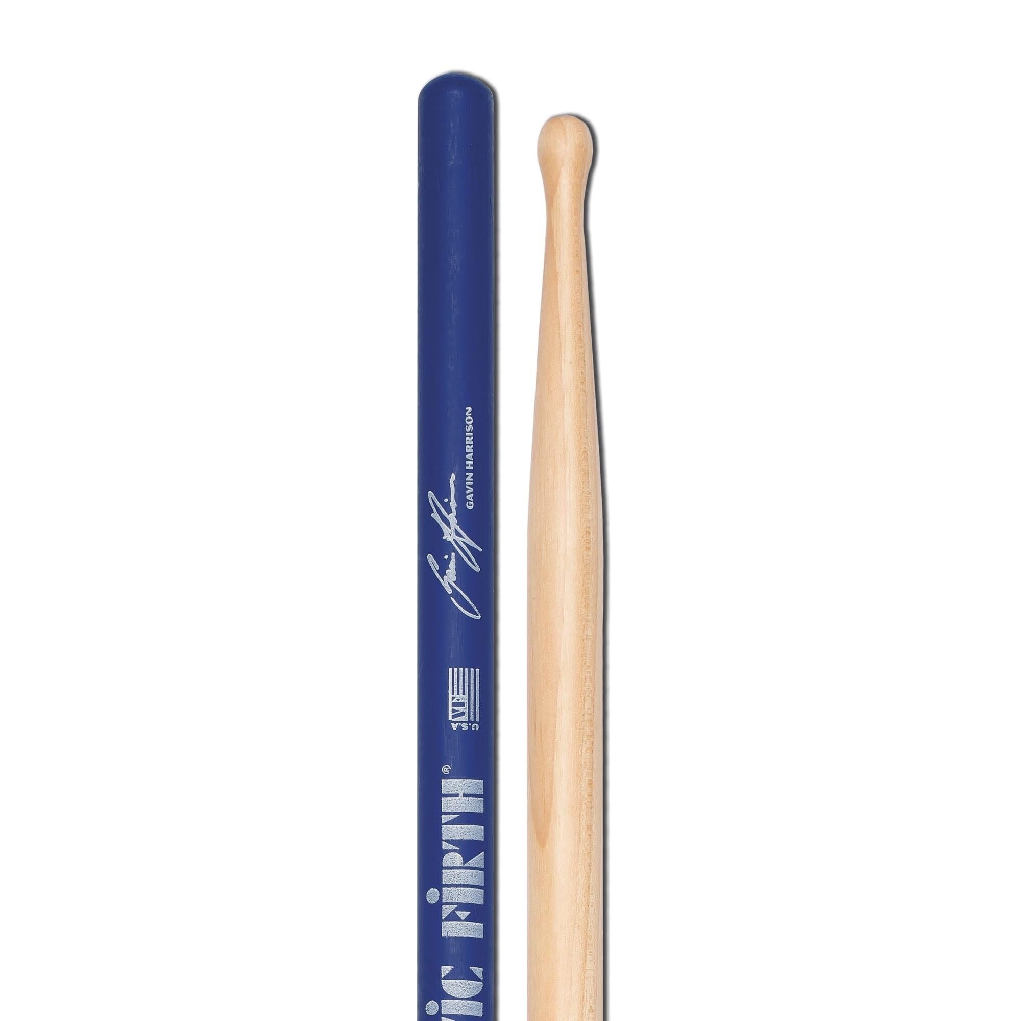 Vic Firth Signature Series Pałki perkusyjne - Gavin Harrison - Wood Tip - Blue