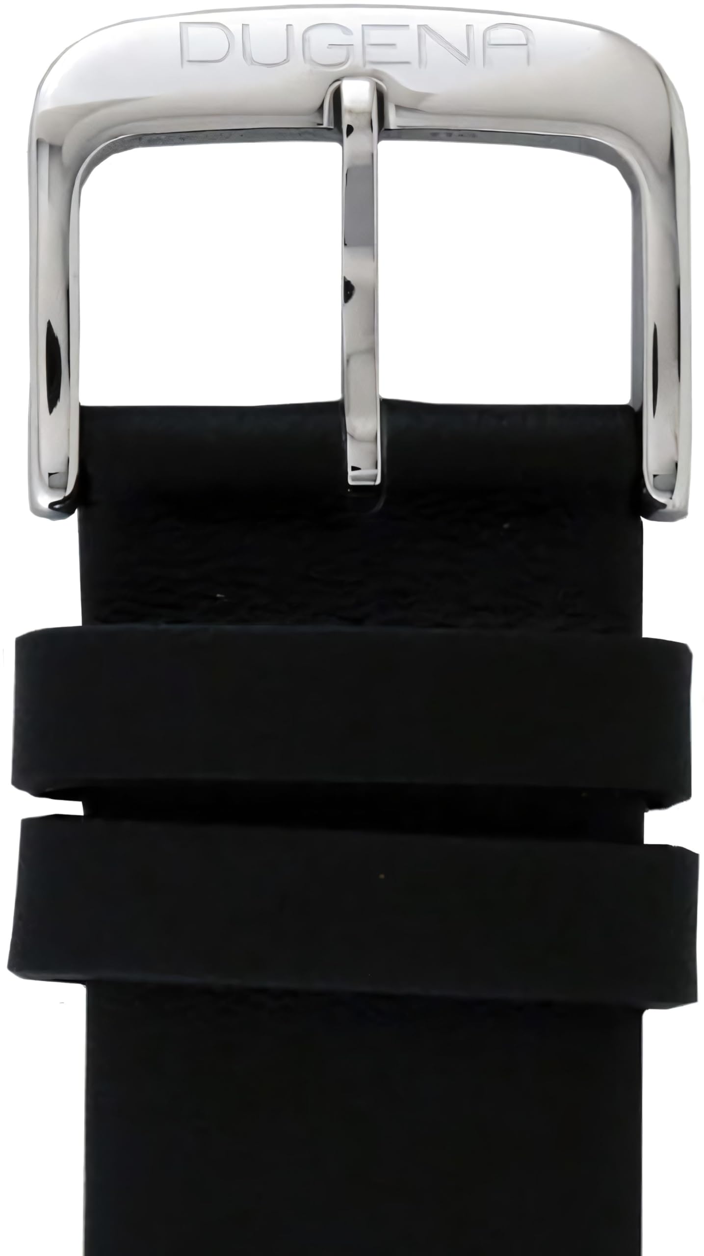 Dugena Herren Quarz-Armbanduhr, Bahnhofsuhr Design, Lederarmband, Moma, Schwarz/Silber, 4460339