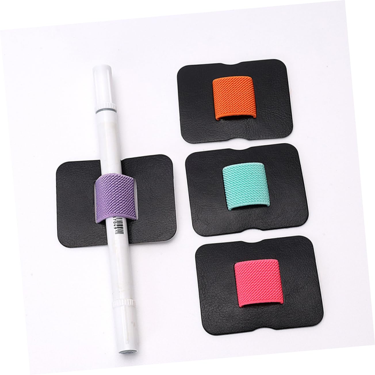 VILLCASE 40stücke Teiliges Selbstklebender Stift Und Kabelhalter Für Notebooks Und Tablets Elastische Stifthalterung Verschiedenen Farben Für Büro Und Zuhause Zubehör Organisation Von