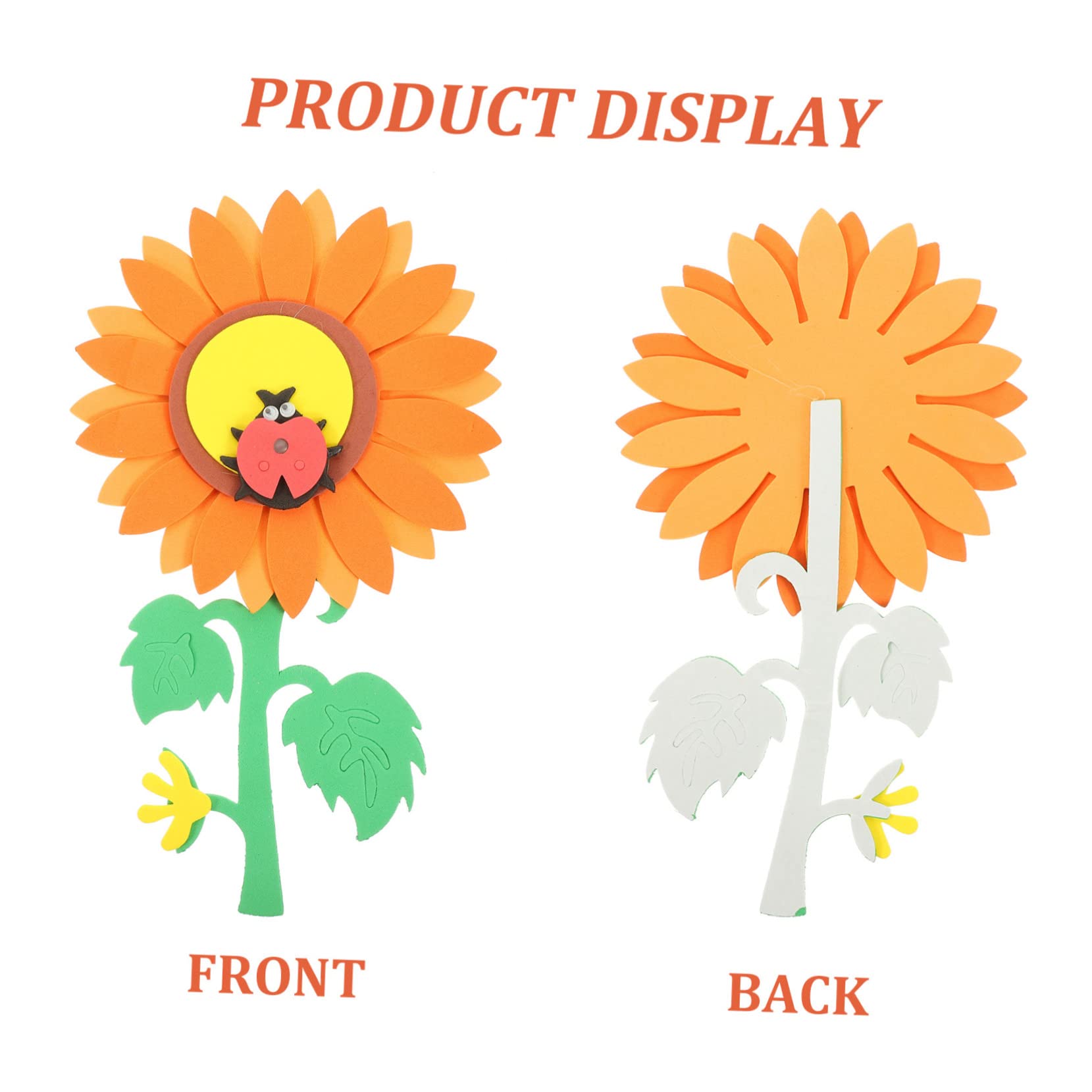 Hello Summer Wandaufkleber-Set – Bunte Sonnenblumen & Motive, Laminiert, Für Klassenzimmer, Partydekoration