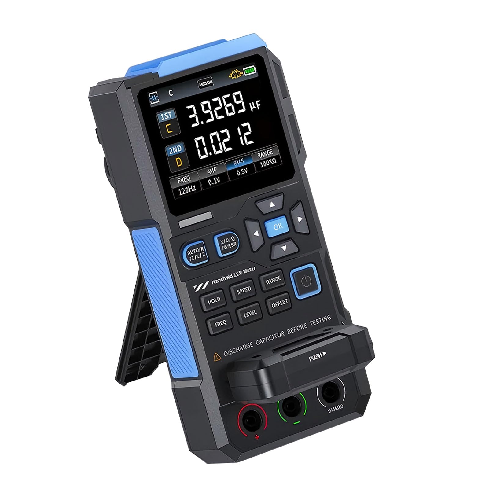 Portable Bridge Meter Component Comparison Mode Color Screen Easy to Carry for Laboratory Field Applications Portable Component Impedance Analyzers