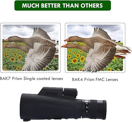 Miniatura 3 de MOCANIO Monoculars 10-30X50 Zoom Monocular Impermeable Transparente Visión de Baja Luz Telescopio Portátil para Adultos con Adaptador de Smartphone