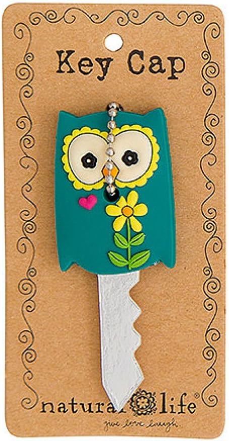 Natural Life Owl Key Cap Cover - Key Chain