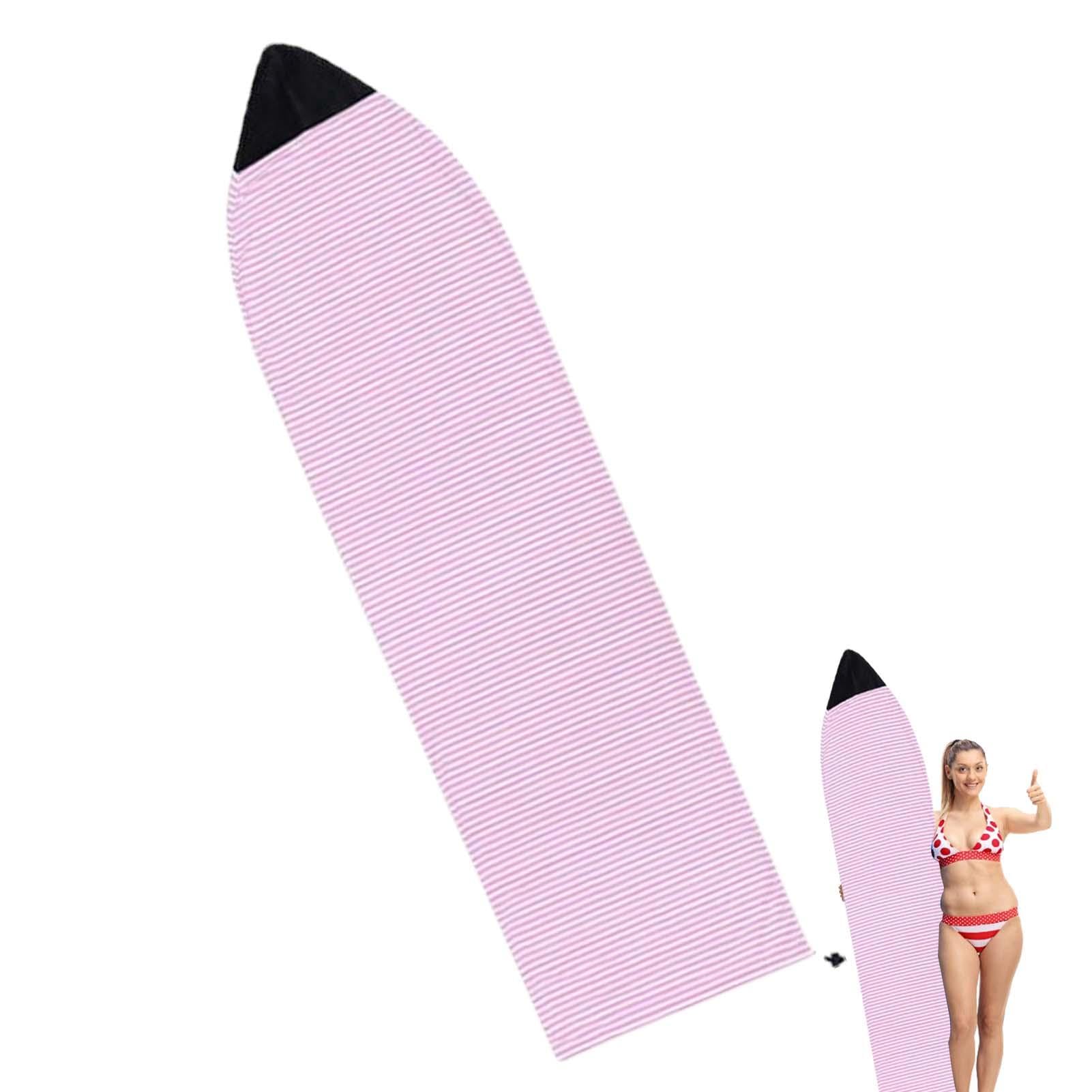 Surfbrett-Socken, leichte Schutzhülle für Surfbretter, gestrickte Surfbrett-Tasche, Longboard-Socken, ideal für lokale Ausflüge zum Strand, Rosa