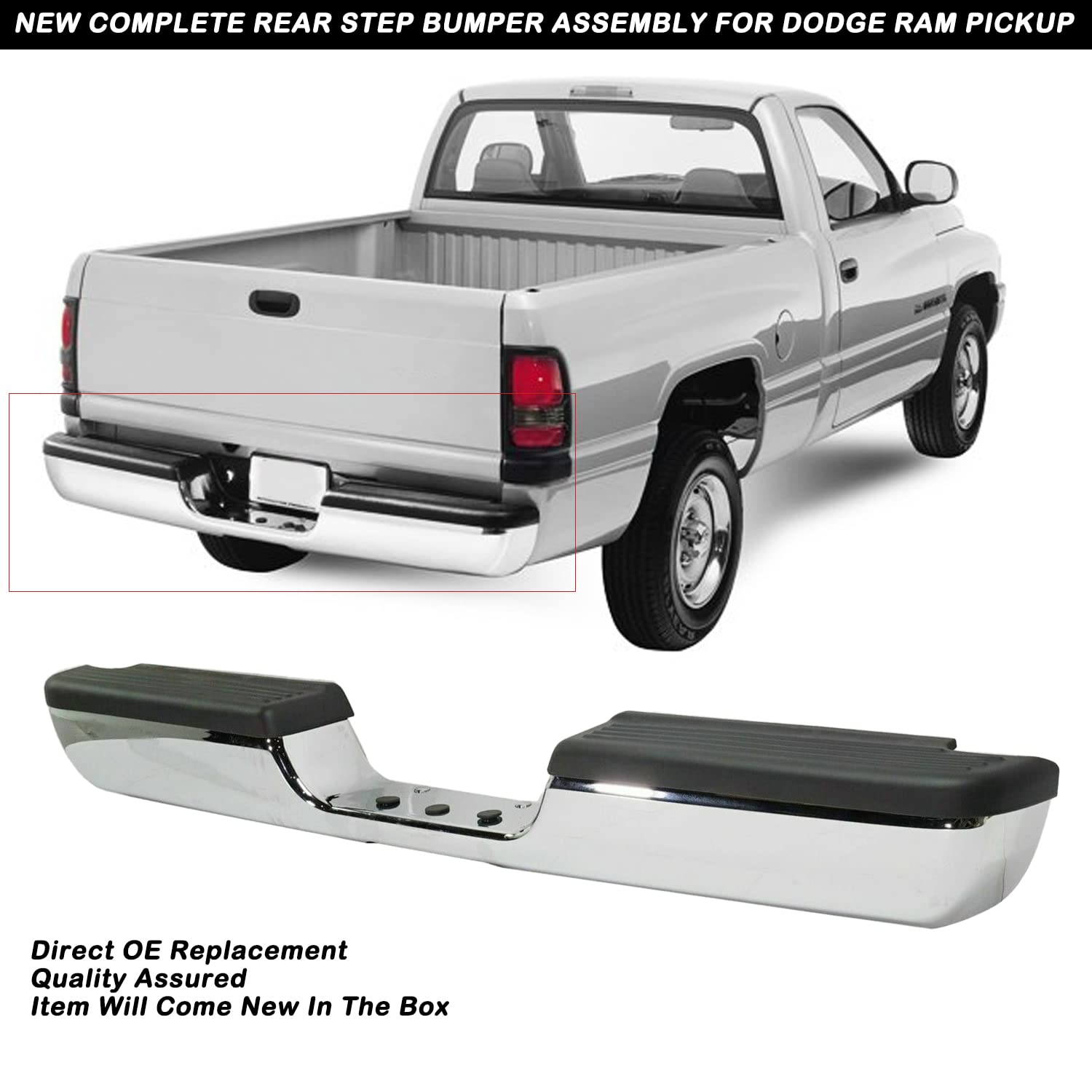 Rust Resistance Rear Bumper Assembly Replacement - Product View