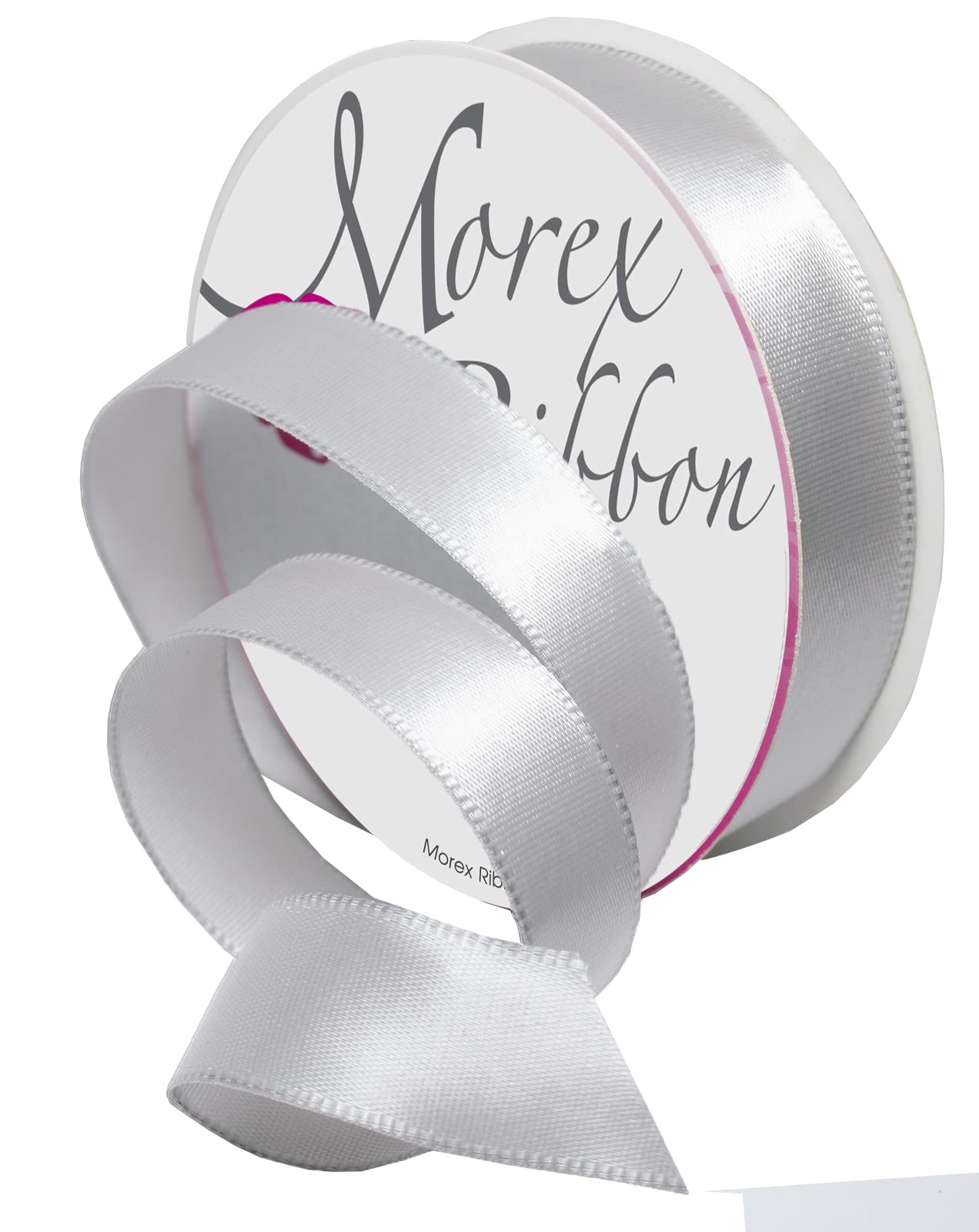 Morex Ribbon Ribbon, Silver, 5/8 inch by 10 Yards