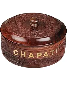 Wooden Antique Handcrafted Chapati Box