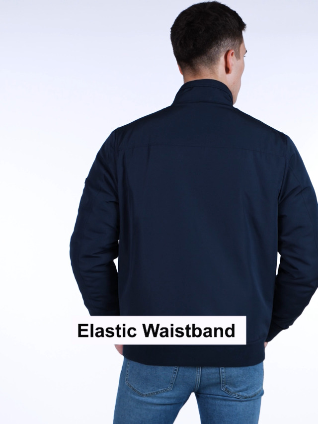 Buy Red Tape Stand Collar Bomber Jacket for Men | Classic