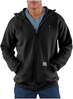 Carhartt Men's Loose Fit Midweight Full-Zip Hooded Sweatshirt - Warm Fleece for Work & Outdoor Comfort