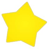 SHAPES ETC. Star Large Notepad, 5