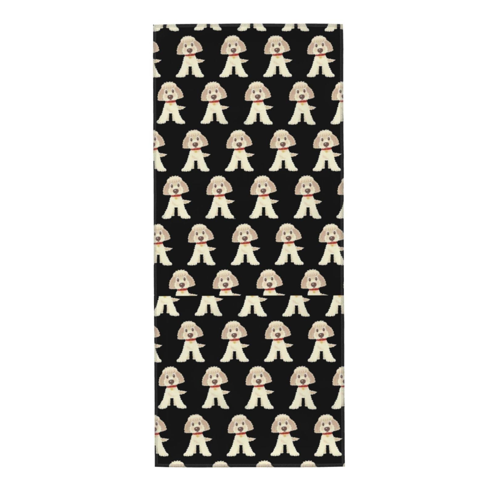 HUYGD Towel 30 x 70 cm,Hand Towel, Soft Bath hand towels for Kitchen Hotel Gym Laundry RoomGoldendoodle Dogs