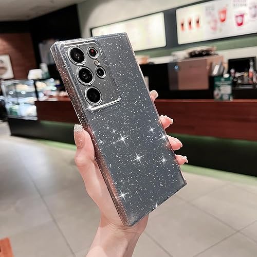 Miniatura 3 de Finyosee Funda compatible con Samsung Galaxy S23 Ultra, bonito color neón brillante, con purpurina, delgada, delgada, a prueba de golpes, funda de