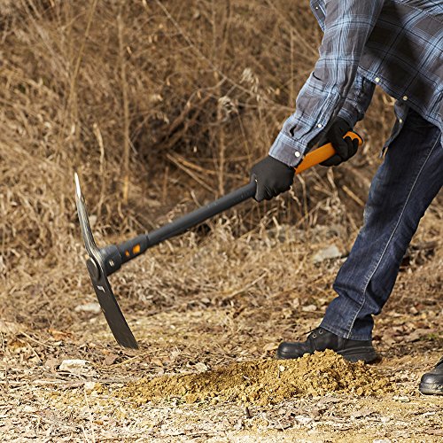 Fiskars 751210-1002 Garden IsoCore 5 lb Pick, 36 Inch, Orange/Black