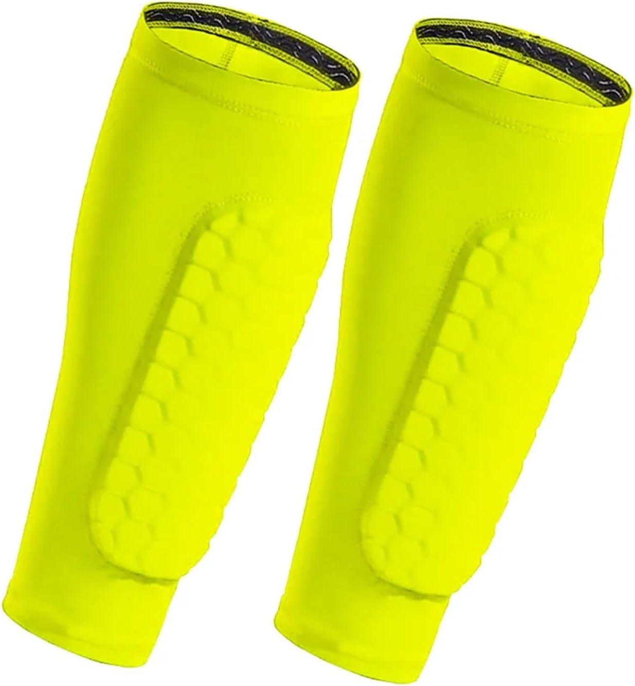 Calf Compression Sleeve with Honeycomb Pad Non-Collision Soccer Shin Guard Football Shields Sports Leg Protective for Shin Splint Relief, Recovery, Running