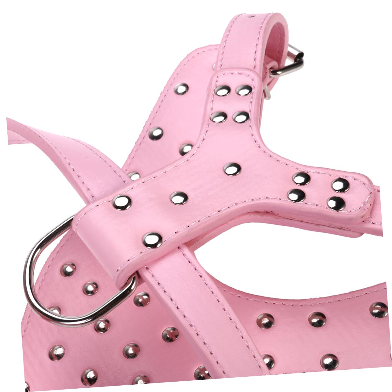 Pettorina per Cani Spike in Pu Rosa per Pitbull Terrier