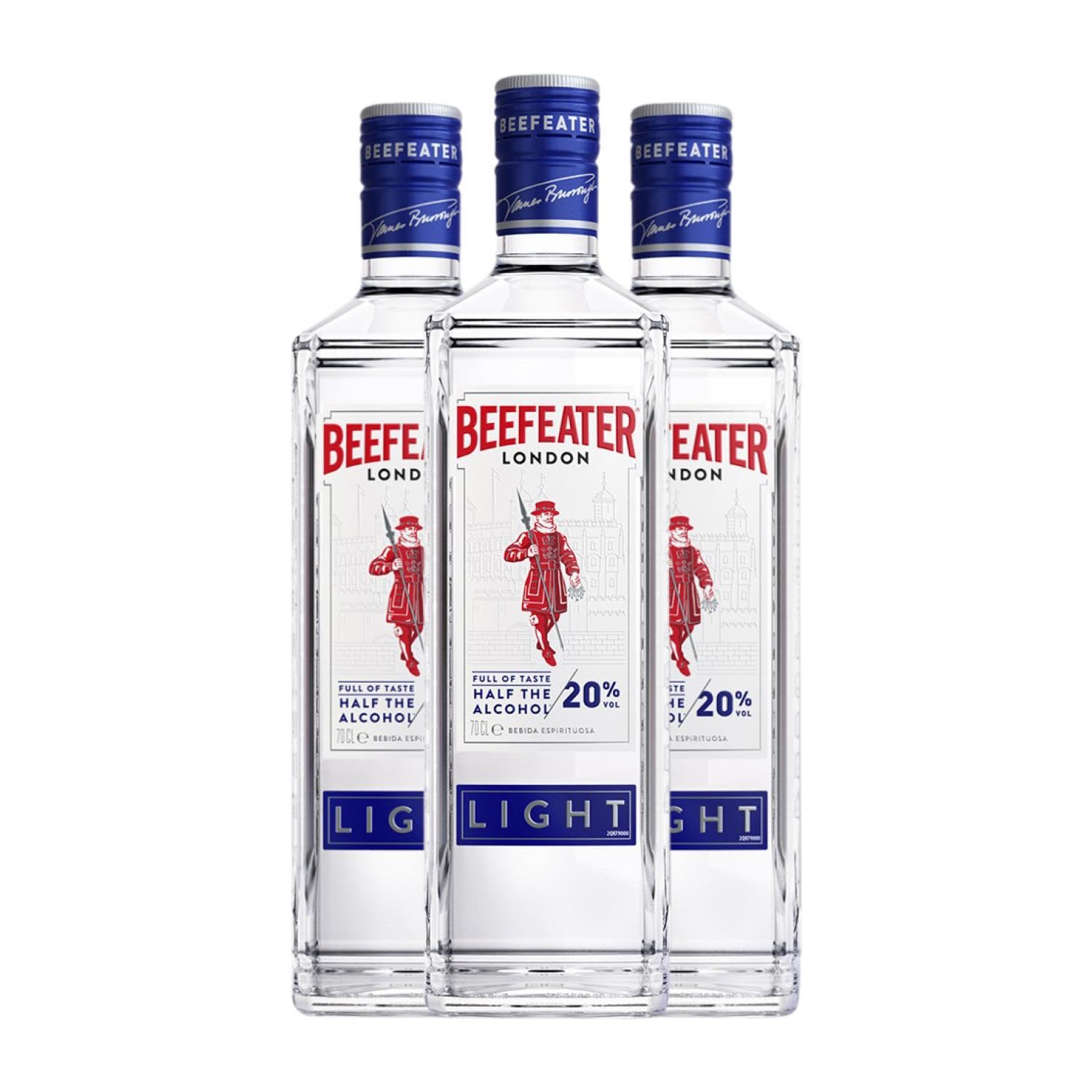 Ginebra Beefeater Light 20º 70 cl (Caja de 3 Botellas de 70 cl)
